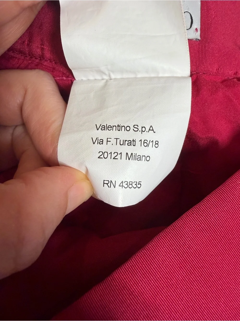 Vintage Red Valentino Night Red Skirt Size Small Classic Pencil Skirt